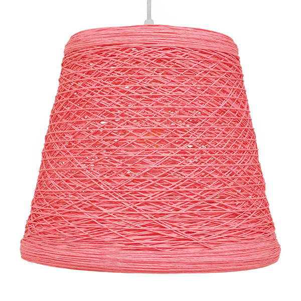 LEDTM® PLAYROOM 00996 Vintage Κρεμαστό Φωτιστικό Οροφής με Ντουί 1 x E27 AC 220-240V IP20 - Ροζ - Μ32 x Π32 x Υ27cm - Image 3