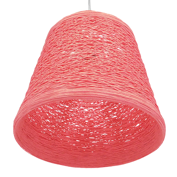 LEDTM® PLAYROOM 00996 Vintage Κρεμαστό Φωτιστικό Οροφής με Ντουί 1 x E27 AC 220-240V IP20 - Ροζ - Μ32 x Π32 x Υ27cm - Image 5