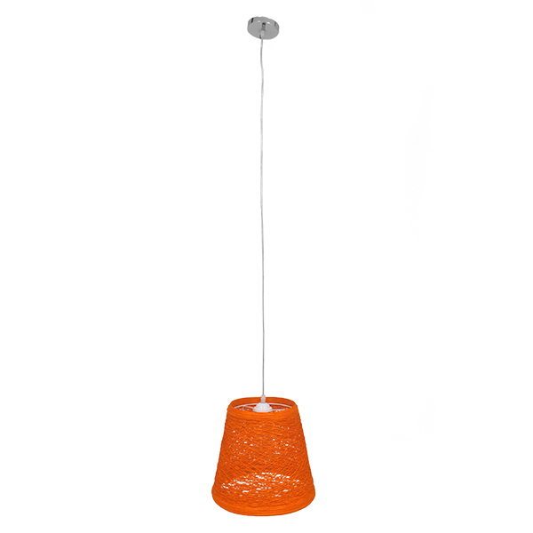 LEDTM® PLAYROOM 00997 Vintage Κρεμαστό Φωτιστικό Οροφής με Ντουί 1 x E27 AC 220-240V IP20 - Πορτοκαλί - Μ32 x Π32 x Υ27cm - Image 2