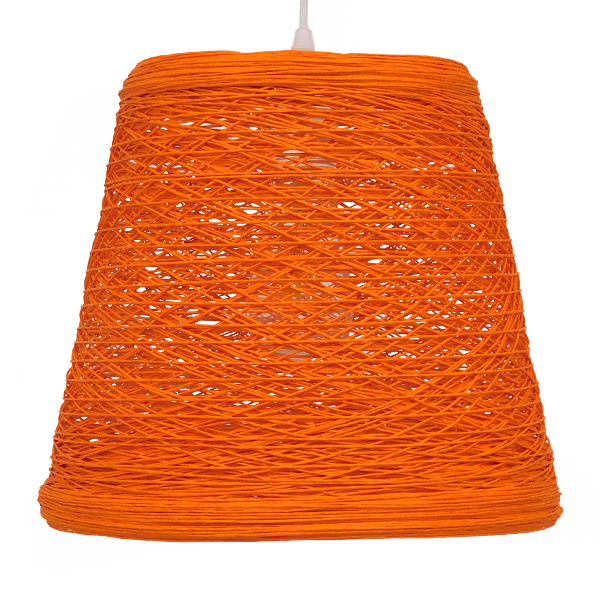 LEDTM® PLAYROOM 00997 Vintage Κρεμαστό Φωτιστικό Οροφής με Ντουί 1 x E27 AC 220-240V IP20 - Πορτοκαλί - Μ32 x Π32 x Υ27cm - Image 3