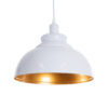 LEDTM® ANDY 00999 Μοντέρνο Κρεμαστό Φωτιστικό Οροφής με Ντουί 1 x E27 AC 220-240V IP20 - Λευκό & Χρυσό - Μ35 x Π35 x Υ28cm - Image 2