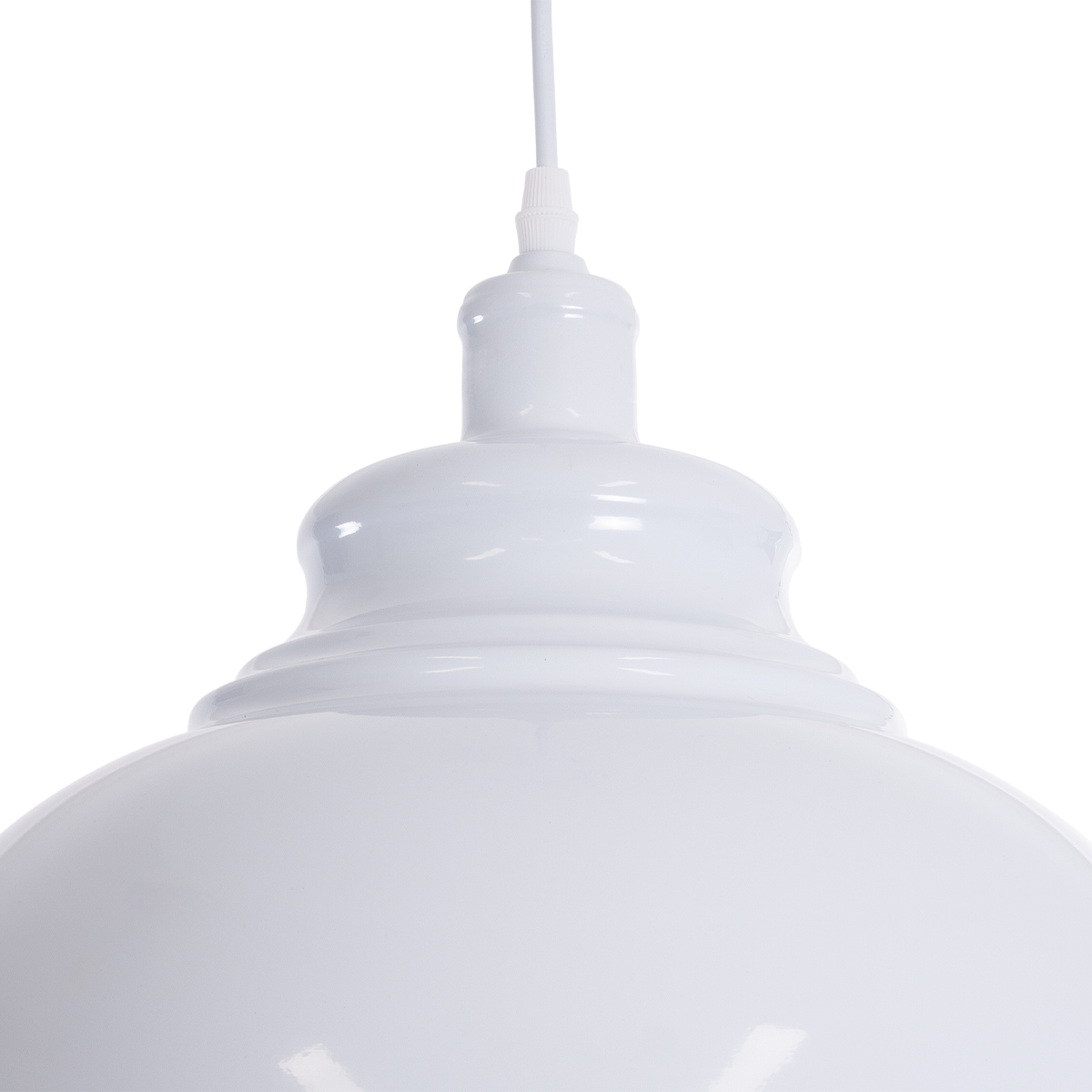 LEDTM® ANDY 00999 Μοντέρνο Κρεμαστό Φωτιστικό Οροφής με Ντουί 1 x E27 AC 220-240V IP20 - Λευκό & Χρυσό - Μ35 x Π35 x Υ28cm - Image 7