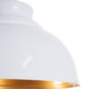 LEDTM® ANDY 00999 Μοντέρνο Κρεμαστό Φωτιστικό Οροφής με Ντουί 1 x E27 AC 220-240V IP20 - Λευκό & Χρυσό - Μ35 x Π35 x Υ28cm - Image 8