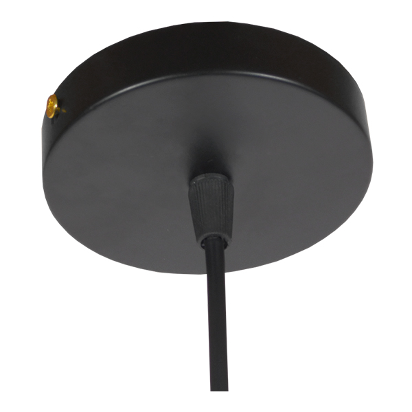 LEDTM® ANDY 01000 Μοντέρνο Κρεμαστό Φωτιστικό Οροφής με Ντουί 1 x E27 AC 220-240V IP20 - Μαύρο & Χρυσό - Μ35 x Π35 x Υ28cm - Image 6