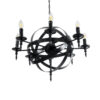 LEDTM® ESTELLE 01003 Vintage Κρεμαστό Φωτιστικό Οροφής με Ντουί 8 x E14 AC 220-240V IP20 - Μαύρο - Μ65 x Π65 x Y50cm - Image 6