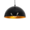 LEDTM® MEDEA 01004 Μοντέρνο Κρεμαστό Φωτιστικό Οροφής με Ντουί 1 x E27 AC 220-240V IP20 - Μαύρο & Χρυσό - Μ30 x Π30 x Υ16cm - Image 2