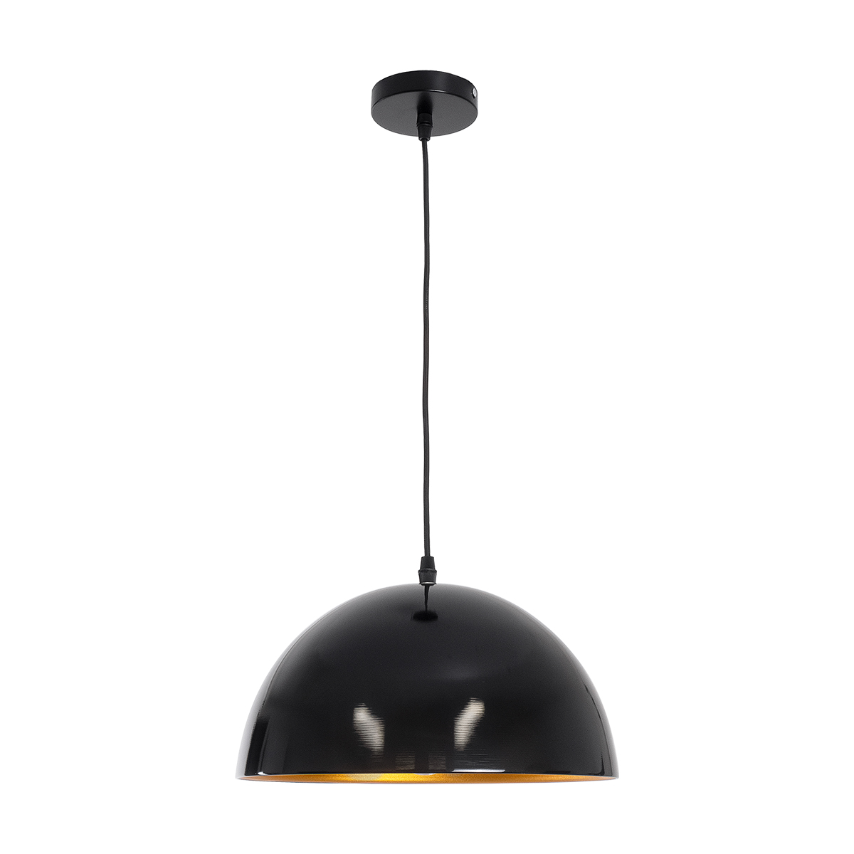 LEDTM® MEDEA 01004 Μοντέρνο Κρεμαστό Φωτιστικό Οροφής με Ντουί 1 x E27 AC 220-240V IP20 - Μαύρο & Χρυσό - Μ30 x Π30 x Υ16cm - Image 4