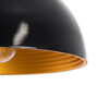 LEDTM® MEDEA 01004 Μοντέρνο Κρεμαστό Φωτιστικό Οροφής με Ντουί 1 x E27 AC 220-240V IP20 - Μαύρο & Χρυσό - Μ30 x Π30 x Υ16cm - Image 8