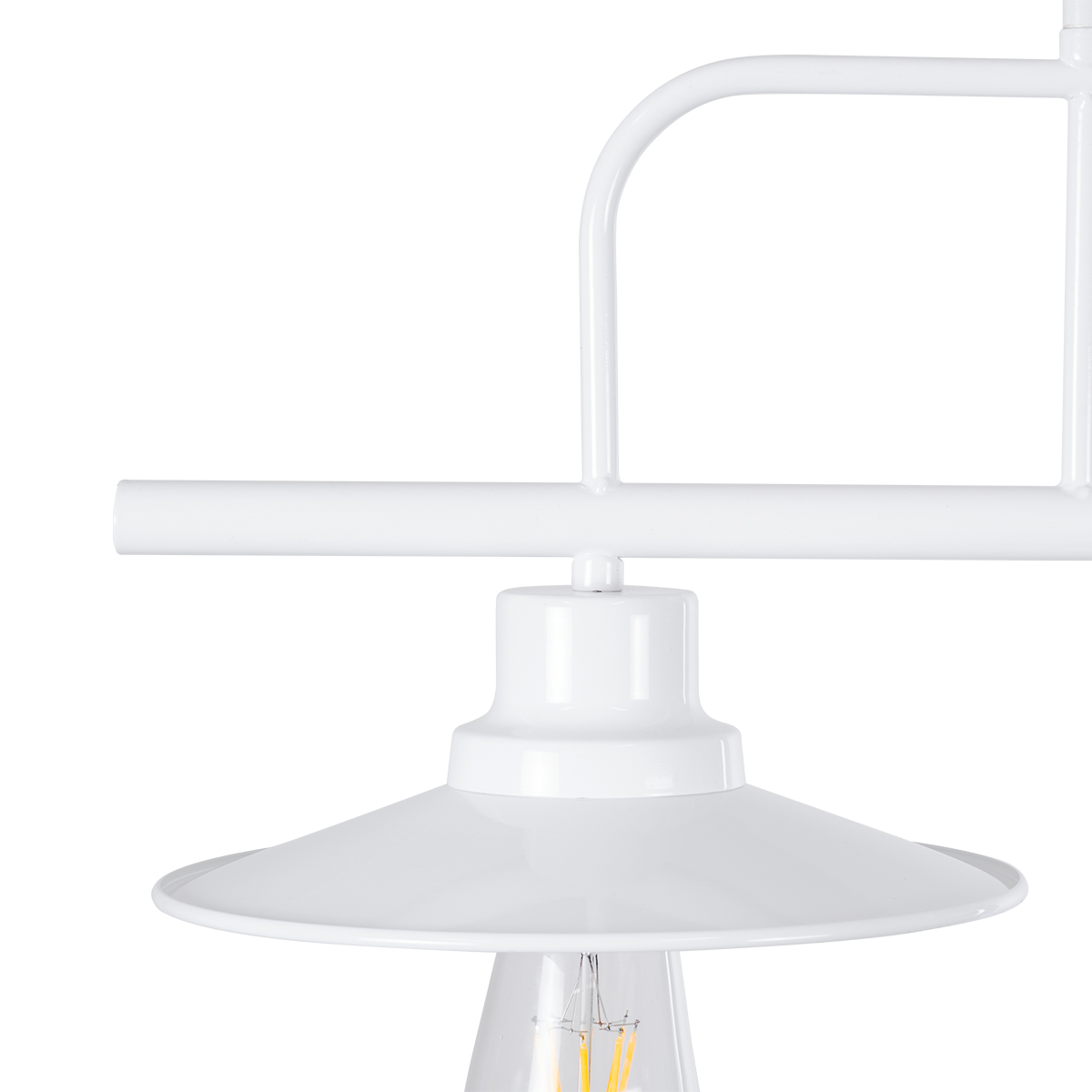 LEDTM® REGAL 01008 Vintage Φωτιστικό Οροφής με Ντουί 2 x E27 AC 220-240V IP20 - Λευκό - Μ80 x Π26 x Υ82cm - Image 10