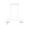 LEDTM® REGAL 01008 Vintage Φωτιστικό Οροφής με Ντουί 2 x E27 AC 220-240V IP20 - Λευκό - Μ80 x Π26 x Υ82cm - Image 2