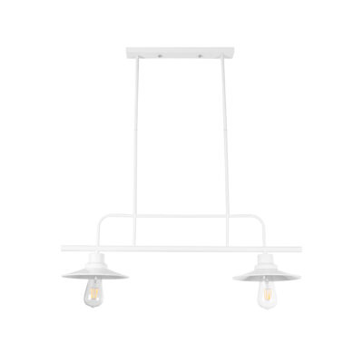 Alternative view of LEDTM® REGAL 01008 Vintage Φωτιστικό Οροφής με Ντουί 2 x E27 AC 220-240V IP20 - Λευκό - Μ80 x Π26 x Υ82cm