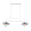 LEDTM® REGAL 01008 Vintage Φωτιστικό Οροφής με Ντουί 2 x E27 AC 220-240V IP20 - Λευκό - Μ80 x Π26 x Υ82cm - Image 6