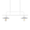 LEDTM® REGAL 01008 Vintage Φωτιστικό Οροφής με Ντουί 2 x E27 AC 220-240V IP20 - Λευκό - Μ80 x Π26 x Υ82cm - Image 7