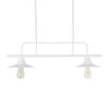 LEDTM® REGAL 01008 Vintage Φωτιστικό Οροφής με Ντουί 2 x E27 AC 220-240V IP20 - Λευκό - Μ80 x Π26 x Υ82cm - Image 8