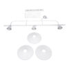 LEDTM® REGAL 01010 Vintage Φωτιστικό Οροφής με Ντουί 3 x E27 AC 220-240V IP20 - Λευκό - Μ110 x Π26 x Υ75cm - Image 12