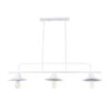LEDTM® REGAL 01010 Vintage Φωτιστικό Οροφής με Ντουί 3 x E27 AC 220-240V IP20 - Λευκό - Μ110 x Π26 x Υ75cm - Image 2