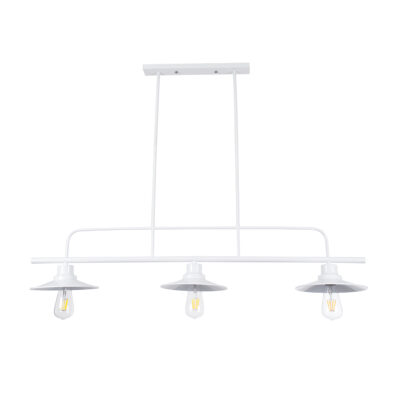 Alternative view of LEDTM® REGAL 01010 Vintage Φωτιστικό Οροφής με Ντουί 3 x E27 AC 220-240V IP20 - Λευκό - Μ110 x Π26 x Υ75cm