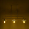 LEDTM® REGAL 01010 Vintage Φωτιστικό Οροφής με Ντουί 3 x E27 AC 220-240V IP20 - Λευκό - Μ110 x Π26 x Υ75cm - Image 3