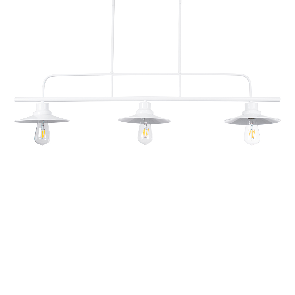 LEDTM® REGAL 01010 Vintage Φωτιστικό Οροφής με Ντουί 3 x E27 AC 220-240V IP20 - Λευκό - Μ110 x Π26 x Υ75cm - Image 7