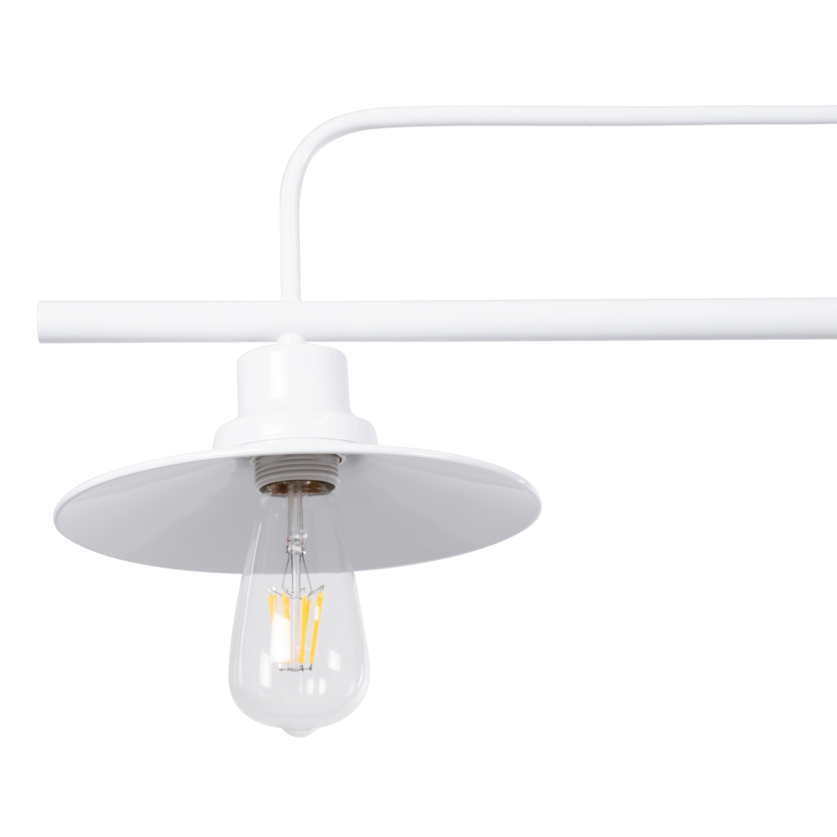 LEDTM® REGAL 01010 Vintage Φωτιστικό Οροφής με Ντουί 3 x E27 AC 220-240V IP20 - Λευκό - Μ110 x Π26 x Υ75cm - Image 9