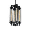 LEDTM® TUBING 01013 Vintage Κρεμαστό Φωτιστικό Οροφής με Ντουί 4 x E27 AC 220-240V IP20 - Μαύρο - Μ27 x Π27 x Y47cm - Image 2