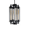 LEDTM® TUBING 01013 Vintage Κρεμαστό Φωτιστικό Οροφής με Ντουί 4 x E27 AC 220-240V IP20 - Μαύρο - Μ27 x Π27 x Y47cm - Image 5