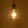 LEDTM® CAGE 01017 Vintage Κρεμαστό Φωτιστικό Οροφής με Ντουί 1 x E27 AC 220-240V IP20 - Μαύρο - Μ15 x Π15 x Υ20cm - Image 3