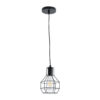 LEDTM® CAGE 01017 Vintage Κρεμαστό Φωτιστικό Οροφής με Ντουί 1 x E27 AC 220-240V IP20 - Μαύρο - Μ15 x Π15 x Υ20cm - Image 4