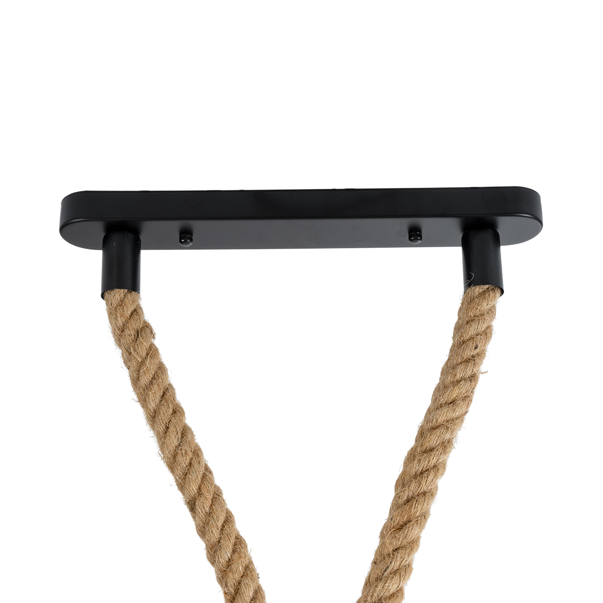 LEDTM® ROPE 01019 Boho Κρεμαστό Φωτιστικό Οροφής με Ντουί 2 x E27 AC 220-240V IP20 - Μπεζ - Μ38 x Π3.5 x Υ200cm - Image 5