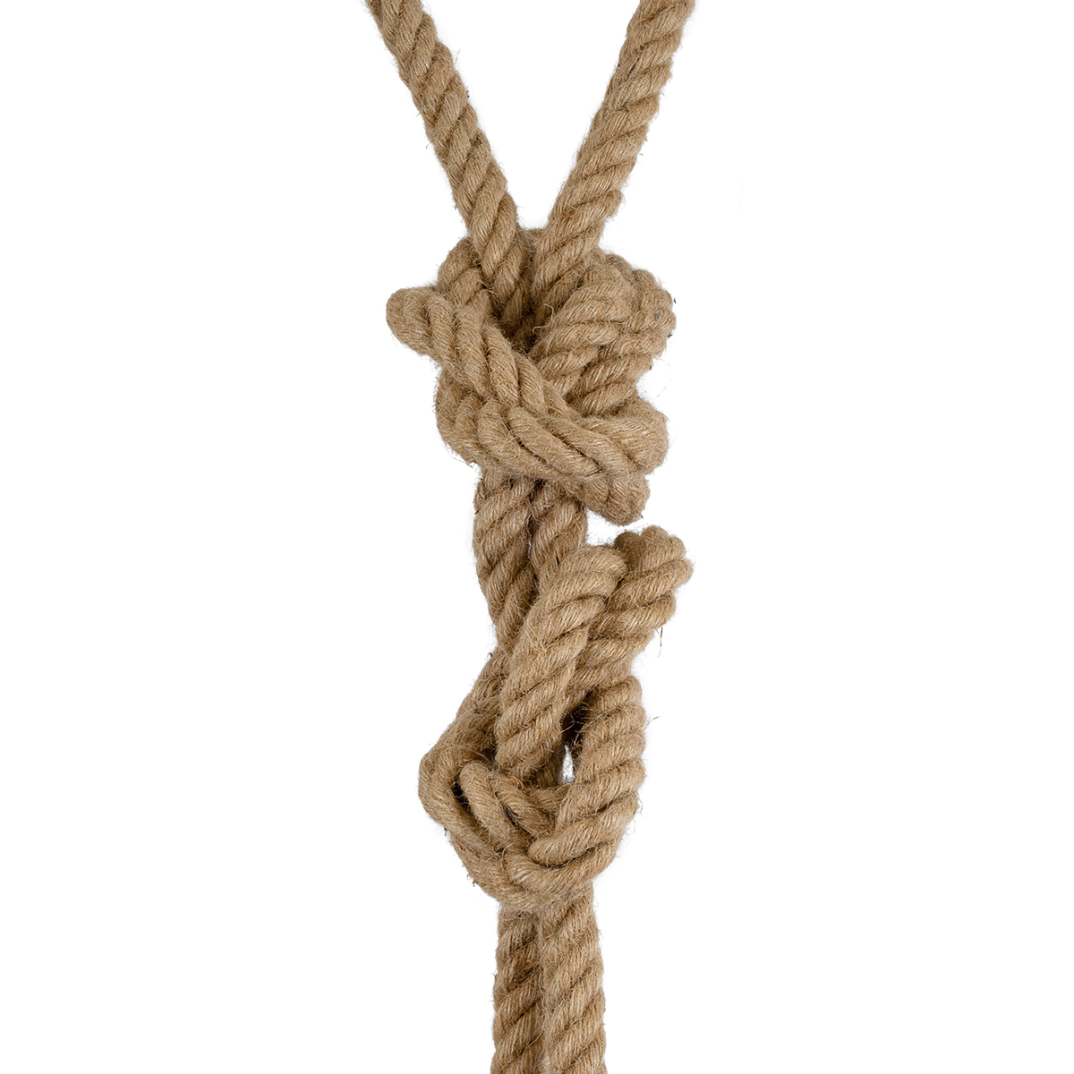 LEDTM® ROPE 01019 Boho Κρεμαστό Φωτιστικό Οροφής με Ντουί 2 x E27 AC 220-240V IP20 - Μπεζ - Μ38 x Π3.5 x Υ200cm - Image 6