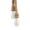 LEDTM® ROPE 01019 Boho Κρεμαστό Φωτιστικό Οροφής με Ντουί 2 x E27 AC 220-240V IP20 - Μπεζ - Μ38 x Π3.5 x Υ200cm - Image 7