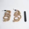 LEDTM® ROPE 01019 Boho Κρεμαστό Φωτιστικό Οροφής με Ντουί 2 x E27 AC 220-240V IP20 - Μπεζ - Μ38 x Π3.5 x Υ200cm - Image 8