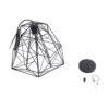 LEDTM® GRID 01022 Vintage Κρεμαστό Φωτιστικό Οροφής με Ντουί 1 x E27 AC 220-240V IP20 - Μαύρο - Μ40 x Π40 x Υ33cm - Image 11