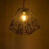 LEDTM® GRID 01022 Vintage Κρεμαστό Φωτιστικό Οροφής με Ντουί 1 x E27 AC 220-240V IP20 - Μαύρο - Μ40 x Π40 x Υ33cm - Image 3