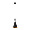 LEDTM® SHANGHAI 01025-C Μοντέρνο Κρεμαστό Φωτιστικό Οροφής με Ντουί 1 x E27 AC 220-240V IP20 - Μαύρο & Χρυσό - Μ19 x Π19 x Υ38cm - Image 4