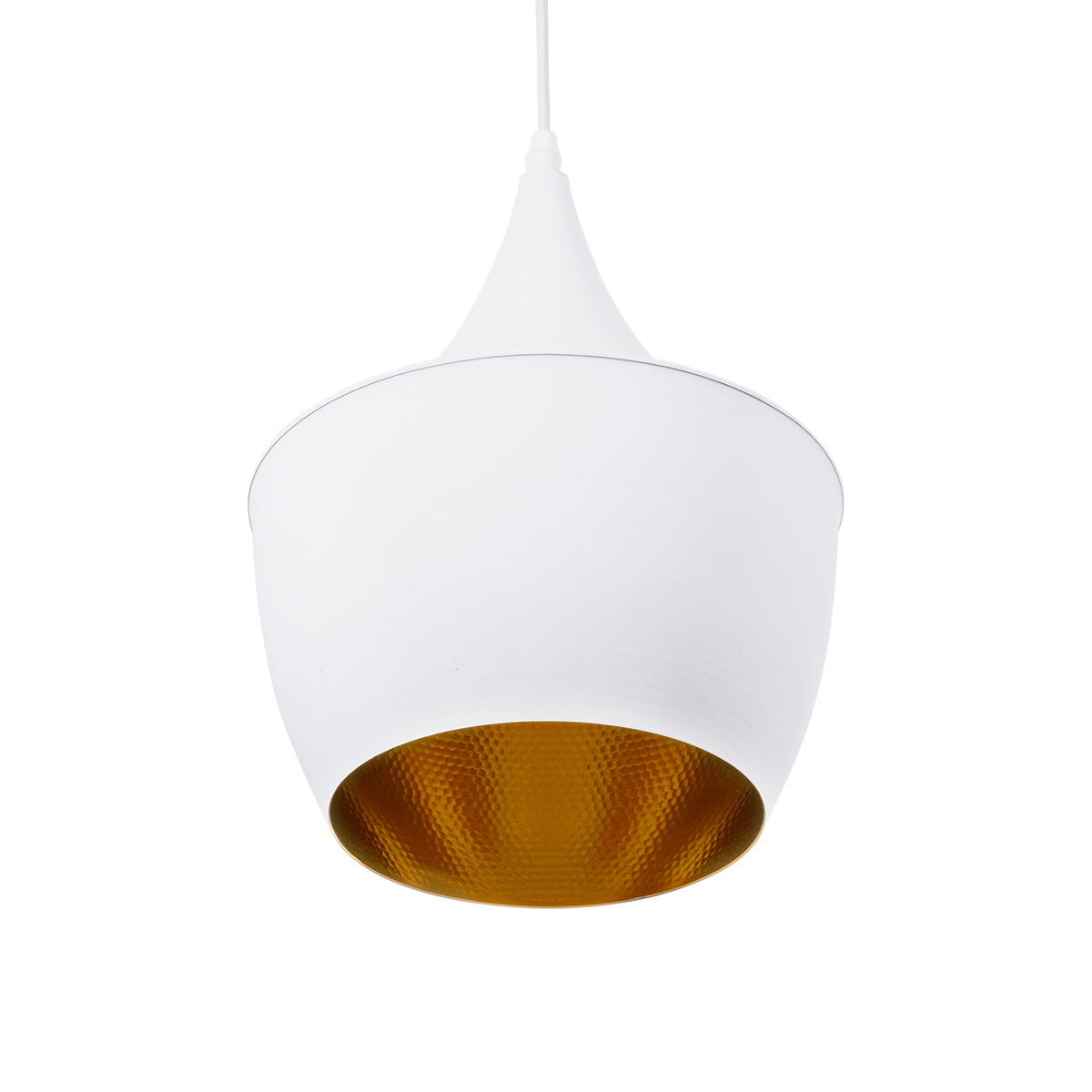 LEDTM® SHANGHAI 01026-A Μοντέρνο Κρεμαστό Φωτιστικό Οροφής με Ντουί 1 x E27 AC 220-240V IP20 - Λευκό & Χρυσό - Μ24 x Π24 x Υ30cm - Image 6