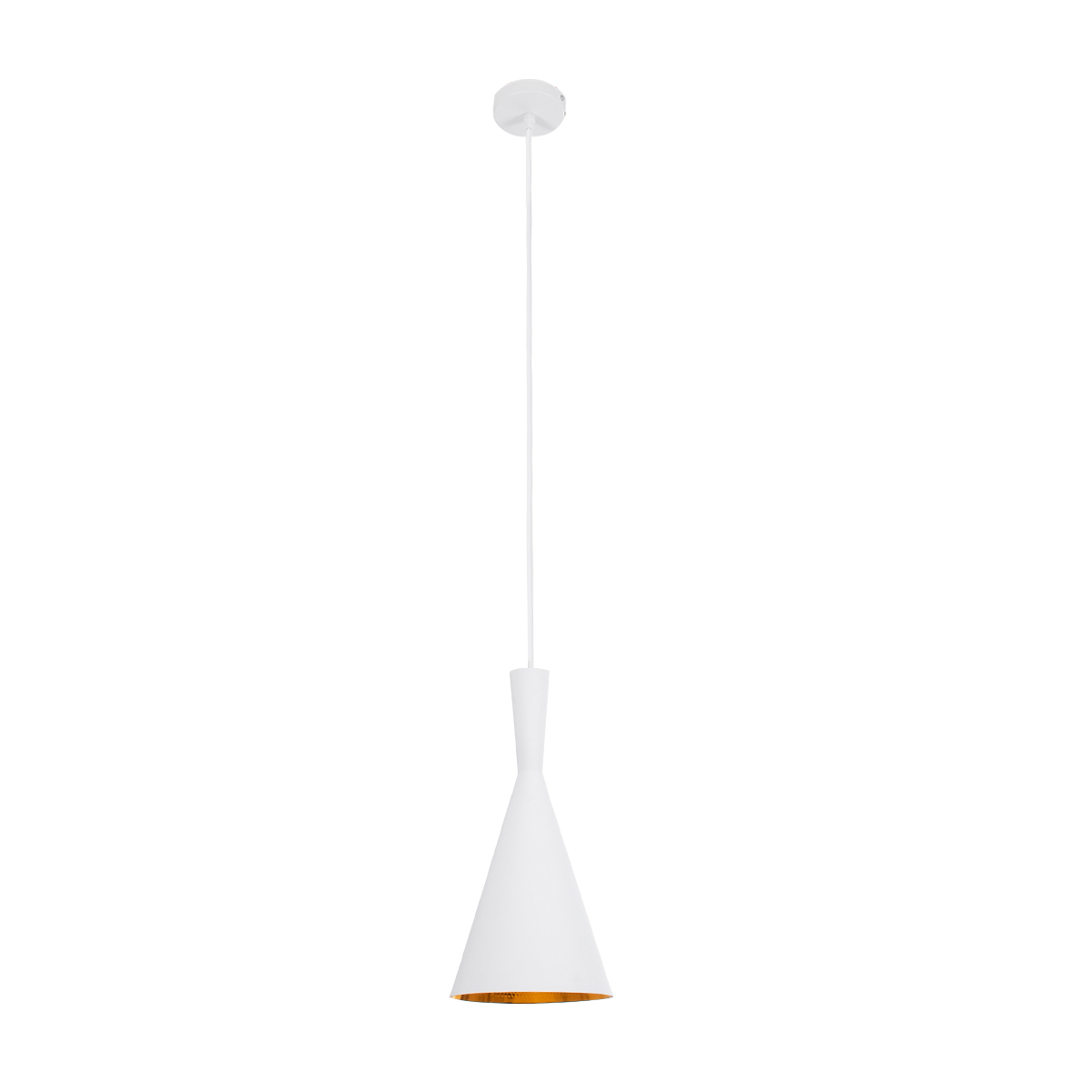 LEDTM® SHANGHAI 01026-C Μοντέρνο Κρεμαστό Φωτιστικό Οροφής με Ντουί 1 x E27 AC 220-240V IP20 - Λευκό & Χρυσό - Μ19 x Π19 x Υ38cm - Image 4