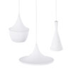 LEDTM® SHANGHAI 01026 Μοντέρνο Κρεμαστό Φωτιστικό Οροφής με Ντουί 3 x E27 AC 220-240V IP20 - Λευκό & Χρυσό - Μ79.5 x Π79.5 x Υ38cm - Σετ 3 Τεμαχίων - Image 9
