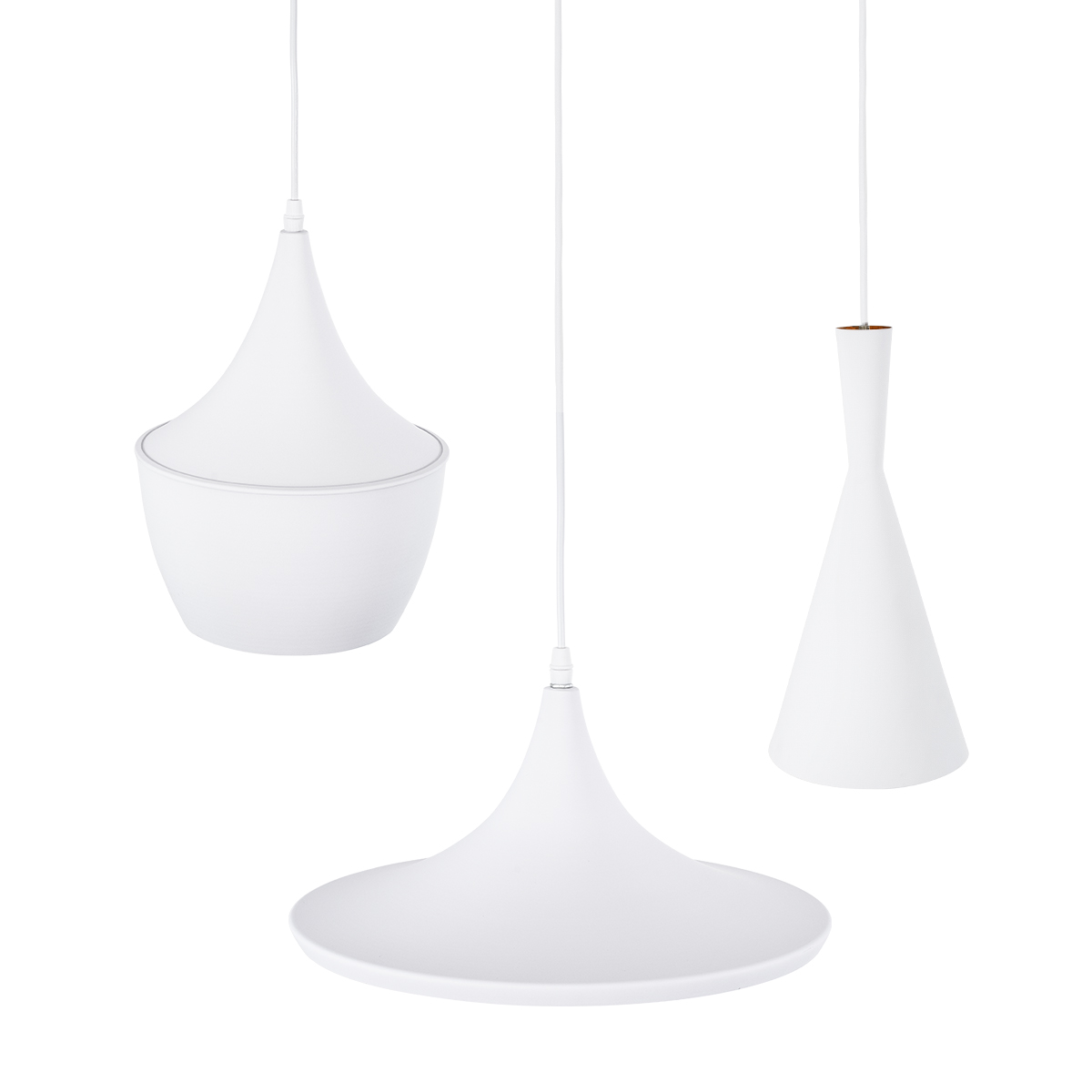 LEDTM® SHANGHAI 01026 Μοντέρνο Κρεμαστό Φωτιστικό Οροφής με Ντουί 3 x E27 AC 220-240V IP20 - Λευκό & Χρυσό - Μ79.5 x Π79.5 x Υ38cm - Σετ 3 Τεμαχίων - Image 9