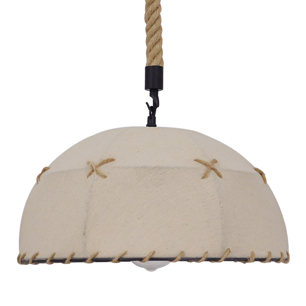 LEDTM® ANTOINETTE 01028 Vintage Κρεμαστό Φωτιστικό Οροφής με Ντουί 1 x E27 AC 220-240V IP20 - Μπεζ - Μ35 x Π35 x Υ20cm - Image 4