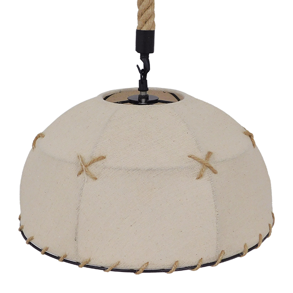LEDTM® ANTOINETTE 01028 Vintage Κρεμαστό Φωτιστικό Οροφής με Ντουί 1 x E27 AC 220-240V IP20 - Μπεζ - Μ35 x Π35 x Υ20cm - Image 5