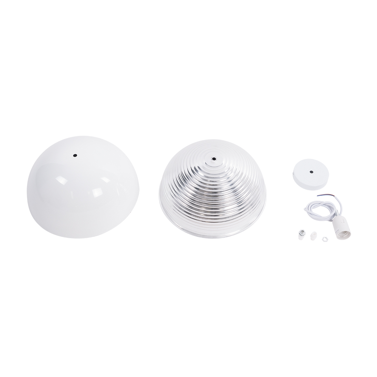 LEDTM® CHIME 01030 Μοντέρνο Κρεμαστό Φωτιστικό Οροφής με Ντουί 1 x E27 AC 220-240V IP20 - Λευκό - Μ30 x Π30 x Υ16cm - Image 10