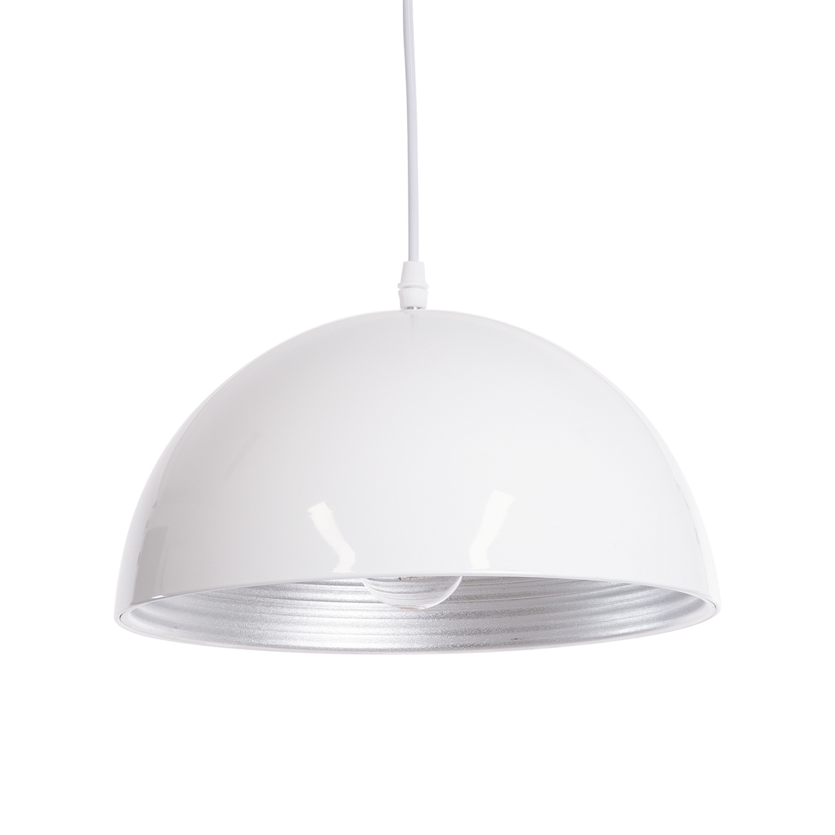 LEDTM® CHIME 01030 Μοντέρνο Κρεμαστό Φωτιστικό Οροφής με Ντουί 1 x E27 AC 220-240V IP20 - Λευκό - Μ30 x Π30 x Υ16cm - Image 2
