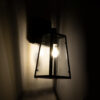 LEDTM® ASETYLIN 01032 Vintage Φωτιστικό Τοίχου - Απλίκα με Ντουί 1 x E27 AC 220-240V IP20 - Μαύρο - Μ18 x Π17 x Υ37cm - Image 3