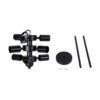 LEDTM® DELIR 01035 Μοντέρνο Φωτιστικό Οροφής με Ντουί 9 x E27 AC 220-240V IP20 - Μαύρο - Μ24 x Π24 x Υ23cm - Image 11