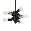 LEDTM® DELIR 01035 Μοντέρνο Φωτιστικό Οροφής με Ντουί 9 x E27 AC 220-240V IP20 - Μαύρο - Μ24 x Π24 x Υ23cm - Image 6