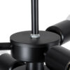 LEDTM® DELIR 01035 Μοντέρνο Φωτιστικό Οροφής με Ντουί 9 x E27 AC 220-240V IP20 - Μαύρο - Μ24 x Π24 x Υ23cm - Image 9