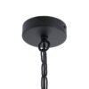 LEDTM® LIMA 01040 Vintage Κρεμαστό Φωτιστικό Οροφής με Ντουί 1 x E27 AC 220-240V IP20 - Μαύρο & Διάφανο - Μ17 x Π14 x Υ26cm - Image 10