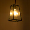 LEDTM® LIMA 01040 Vintage Κρεμαστό Φωτιστικό Οροφής με Ντουί 1 x E27 AC 220-240V IP20 - Μαύρο & Διάφανο - Μ17 x Π14 x Υ26cm - Image 3