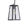 LEDTM® LIMA 01040 Vintage Κρεμαστό Φωτιστικό Οροφής με Ντουί 1 x E27 AC 220-240V IP20 - Μαύρο & Διάφανο - Μ17 x Π14 x Υ26cm - Image 5